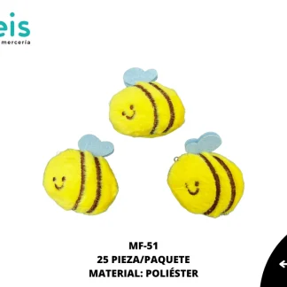 MINI PELUCHE ABEJA 25 PZ/PQT