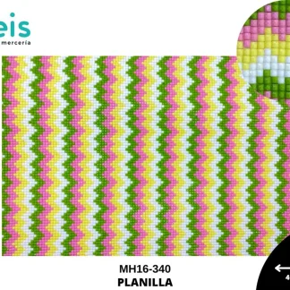 PEDRERIA PLANILLAS ZIGZAG MH16-340 24cmX40cm TONOS PASTEL