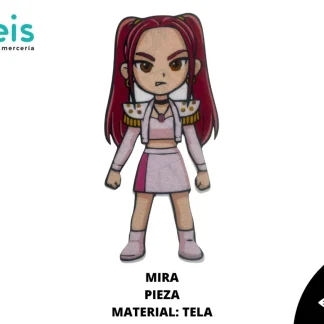 PARCHES ESTAMPADO GUERRERA KPOP MIRA MORADO