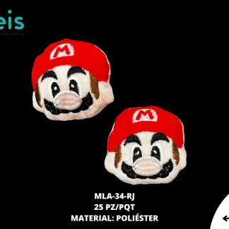 MINI PELUCHE MARIO 25 PZ/PQT ROJO