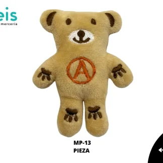 MINI PELUCHE OSO ESTAMPADO A 25 PZ/PQT MP-13 MULTICOLOR