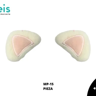 MINI PELUCHE OREJA 50 PZ/PQT MP-15 BLANCO