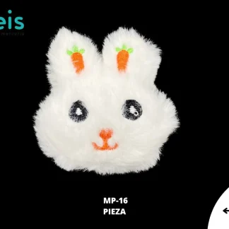 MINI PELUCHE CONEJO ESPONJOSO 50 PZ/PQT MP-16 BLANCO