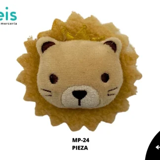 MINI PELUCHE LEON CABEZA 25 PZ/PQT MP-24 CAFÉ