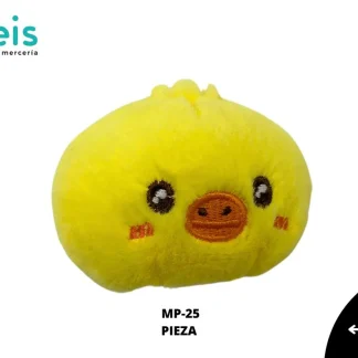 MINI PELUCHE POLLITO REDONDO 25 PZ/PQT MP-25 AMARILLO