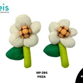 MINI PELUCHE FLOR CENTRO CON DISEÑO 50 PZ/PQT MP-2BG BEIGE