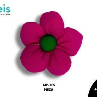 MINI PELUCHE FLOR CENTRO VERDE 25 PZ/PQT MP-3 FUCSIA