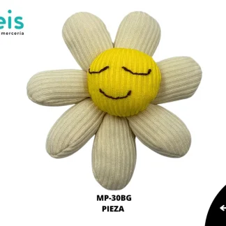 MINI PELUCHE FLOR OJOS CERRADOS 25 PZ/PQT MP-30BG BEIGE