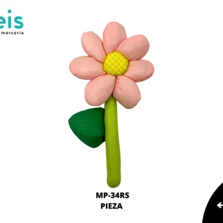 MINI PELUCHE FLOR ESPIRAL 25 PZ/PQT MP-34RS ROSADO