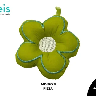 MINI PELUCHE FLOR CON CONTORNO 25 PZ/PQT MP-36VD VERDE