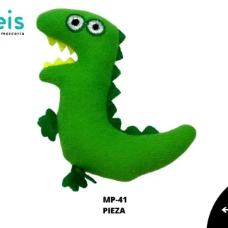 MINI PELUCHE DINOSAURIO OJOS DE UN LADO 25 PZ/PQT MP-41 MULTICOLOR