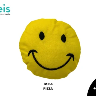 MINI PELUCHE CARA FELIZ50 PZ/PQT MP-6 AMARILLO