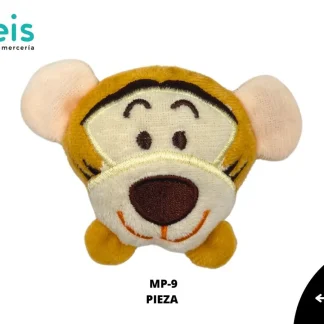 MINI PELUCHE TIGGER CABEZA 25 PZ/PQT MP-9 MULTICOLOR