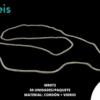 AGUJETA MEDIA CAÑA 50 PZ/PQT CRISTAL 130CM