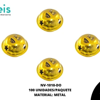 CASCABEL BRILLANTE NV-1010-DO 2.4cm 100 PZ/PQT DORADO
