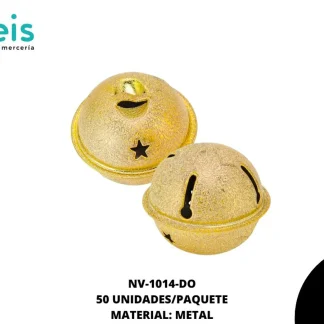 CASCABEL CORRUGADO ESTRELLA REF: 4.0cm DORADO 50 u/pqt