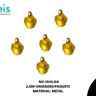 CASCABEL MINI NV-1015-DO 8mm 2,500 PZ/PQT DORADO