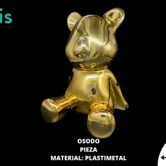 ACCESORIOS MANIQUIES DECORACION OSO OSODO 41cmX50cm DORADO