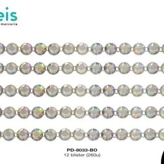 STICKER TARJETA PIEDRA RED REF: 6mm BOREAL 12 blister(260u)