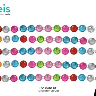 STICKER TARJETA PIEDRA RED REF: 6mm SURTIDO 12 blister(260u