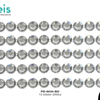 STICKER TARJETA PIEDRA RED REF: 8mm BOREAL 12 blister(120u)