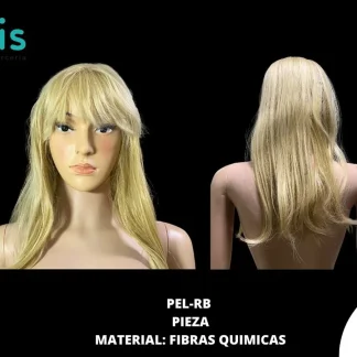 ACCESORIOS MANIQUIES PELUCA PEL-RB UNITALLA RUBIO