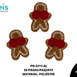 PARCHES GALLETA JENGIBRE 50 PZ/PQT