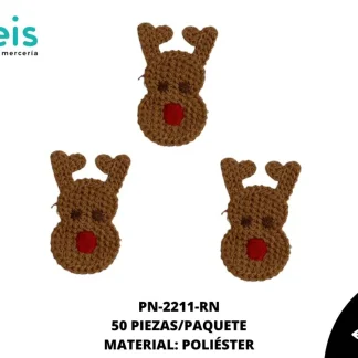 PARCHES RENO NAVIDEÑO 50 PZ/PQT