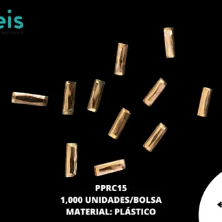 PIEDRA PLANCHABLE RECTANGULAR 5X15 MM CRISTAL