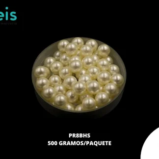 PERLAS REMACHE PR8HS 8mm CALIDAD B 500 GRS/BOLSA HUESO