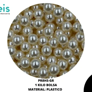PERLAS REMACHE PRG8HS 8mm 1 KILO/BOLSA HUESO