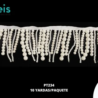 FLECO DE PERLAS REF: PT234 MARFIL 10YDS/PQT