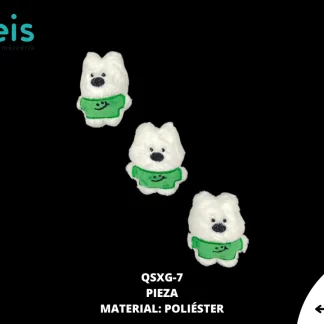 MINI PELUCHE PERRO CARITA FELIZ 25 PZ/PQT