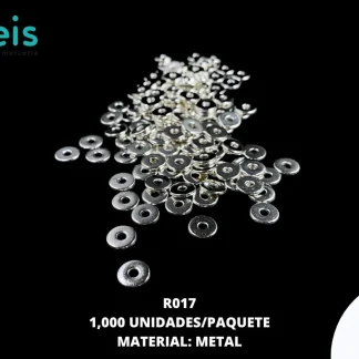 REMACHES METAL RONDANA R017 1000 PZ/PQT PLATA