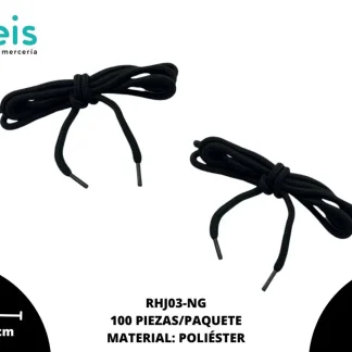 ACCESORIOS AGUJETA RHJ03-NG 5mm 100 PZ/PQT NEGRO