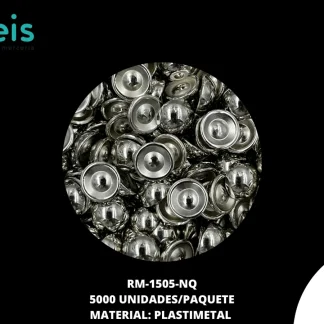 REMACHES PLASTICO MEDIA PERLA RM-1505-NQ 8mm 5000 PZ/PQT NIQUEL