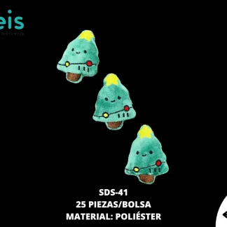 MINI PELUCHE ARBOL NAVIDAD ESTRELLA 25 PZ/PQT