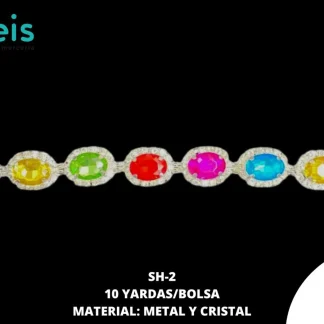 STRASS HIERRO SH-2 MULTICOLOR 10 YARDA/ROLLO