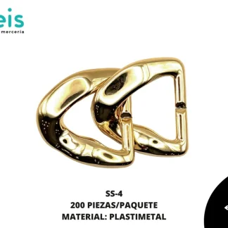 STICKER STRASS 4X5.5CM 200 UND/PAQ DORADO