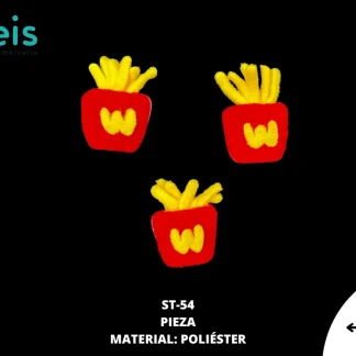 MINI PELUCHE PAPAS FRITAS W 25 PZ/PQT