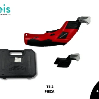 TIJERA ELECTRICA PLASTICO TE-2 NEGRO CON ROJO