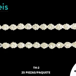 TIRANTE HIERRO 16CM TH-2 CRISTAL 25 PIEZAS/PAQUETE