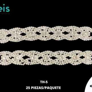 TIRANTE HIERRO 16CM TH-5 CRISTAL 25 PIEZAS/PAQUETE