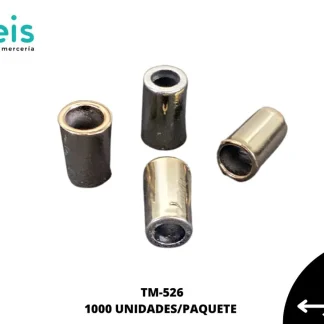 TERMINAL PLASTICO 15 X 9.5 MM 1000PZ/BOLSATM-526 UV DORADO