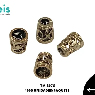 TERMINAL PLASTICA 13 X 10 MM 1000PZ/BOLSA TM-8076 UV DORADO
