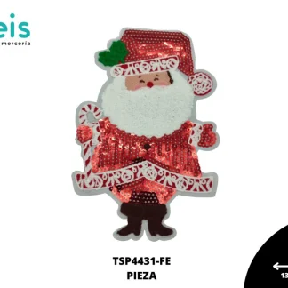 PARCHES LENTEJUELA NAVIDEÑO SANTA CLAUS TSP4431-FE