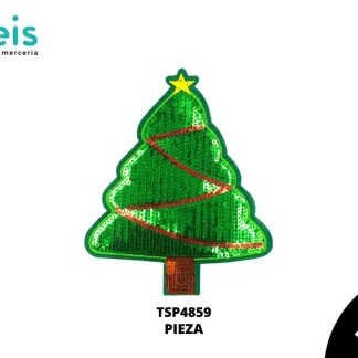 PARCHES LENTEJUELA PINO DE NAVIDAD CON ESTRELLA TSP4859