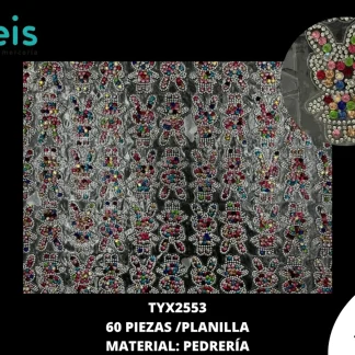 PEDRERIA PLANILLAS CONEJO MT 60 PZ/PQT TYX2553 MULTICOLOR