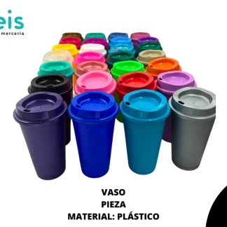 VASO DE PLASTICO VARIOS COLORES