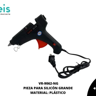 HERRAMIENTAS CONFECCIÓN PISTOLAS SILICON GRANDE ENCENDEDOR 60W NEGRO